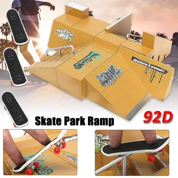 Skate Park Hračka Rampa Díly pro Tech Deck Fingerboard Toy Set Vynikající Extrémní Sportovní Nadšence Sportovní Trénink Hračky Děti Dárek