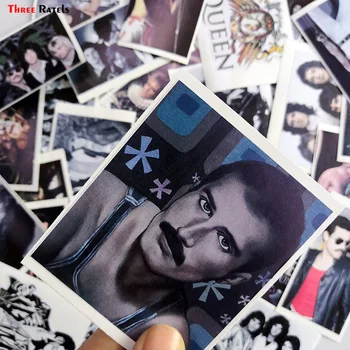 Tři Ratels vodotěsné Bohemian Rhapsody QUEEN Freddie Mercury Doodle Vinyl Samolepka DIY Skateboard Notebook, Zavazadla, okna, zeď