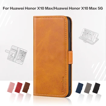 Flip Cover Pro Huawei Honor X10 Max Obchodního Případu Kožený Luxusní S Magnetem Peněženka Pouzdro Pro Huawei Honor X10 Max 5G Telefon Kryt