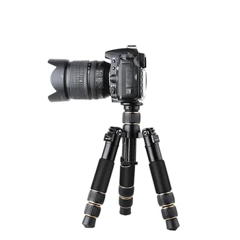 QZSD Q166C Mini Profesionální Uhlíkových Vláken Fotoaparát Stativ Výsuvný Cestování Video Stativ s kulovou Hlavou a rychloupínací destičkou