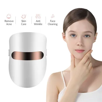 LED Photon Obličejové Masky světelná Terapie Elektrické Tvář Masér Omlazení Pleti Anti-Stárnutí, Akné, proti Vráskám Odstranění SPA Beauty Stroj