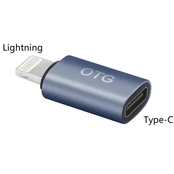USB-C Samice na Blesk Samec OTG Adapter,Type-C Digitální výstup pro Sluchátka DAC Převodník pro iPhone 11 Pro Max,Xs,Xr,iPad Air 3 2,iPod