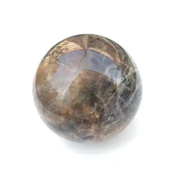 Přírodní černý kámen oblasti quartz minerální krystaly drahokamy míč reiki léčení v pořádku domů dekorace