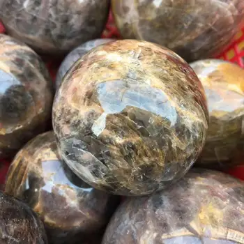 Přírodní černý kámen oblasti quartz minerální krystaly drahokamy míč reiki léčení v pořádku domů dekorace