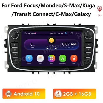 Pro Ford/Focus/S-Max/Mondeo 9/GalaxyC-Max Auto Rádio Multimediální Video Přehrávač, GPS Navigace pro Android 10 Č. 2din DVD 2 din 2.5 D 4G