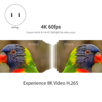 X3-Mini TV Box S905X3 Android 9.0 Hd 1080P Tvbox Sítě Set-Top-Box 4+32G Podpora Wifi 2.4 G / 5G / 4K(Us Plug)
