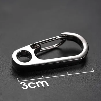 10 KS Jednoduché Mini Pružinové Spony Přenosný Nástroj přívěšek na Klíče Kroužek Držák Muži Ženy Auto Klíčenka, Kovový Přívěšek na klíče Klíč Accessorities H14