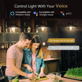 Tuya Smart Wi-fi LED Žárovka E14 RGB Stmívatelné Světlo Žárovka Svíčka Práce S Alexa Echo Google Domácí Asistent Žádné Hub Zapotřebí 2 Balení