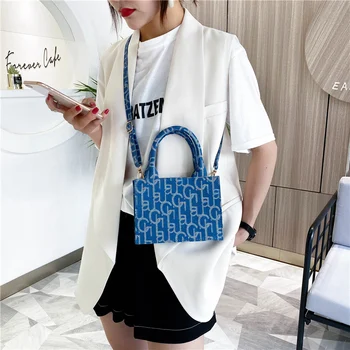 Crossbody tašky pro ženy, Peněženky a kabelky spojky tisk kanály módní taška falešné rameno designer černá korejský styl peněženka