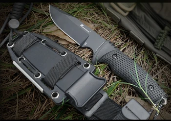 58-60 HRC D2 čepel z Nerezové oceli Přenosné Taktické armády Přežití camping nůž G10 rukojeť lovecký nůž ruční nástroj nastavit K pouzdro