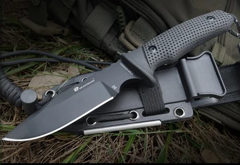58-60 HRC D2 čepel z Nerezové oceli Přenosné Taktické armády Přežití camping nůž G10 rukojeť lovecký nůž ruční nástroj nastavit K pouzdro