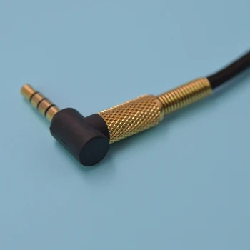 Náhradní Audio Kabel Pro Sennheiser Momentum Momentum 2.0 Na Ucho Přes Sluchátka Stříbrný Pozlacený Kabel Šňůry S Mikrofonem