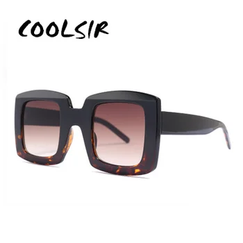 COOLSIR Nový Retro Náměstí sluneční Brýle, Ženy 2020 Značky Značkové Nadrozměrných Sluneční Brýle, Módní Ženy Gradient Odstíny Oculos UV400