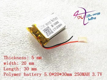 (doprava zdarma)502030 3.7 V 250 mah lithium-ion polymer baterie, kvalitní zboží, kvalitní CE FCC ROHS certifikace orgán