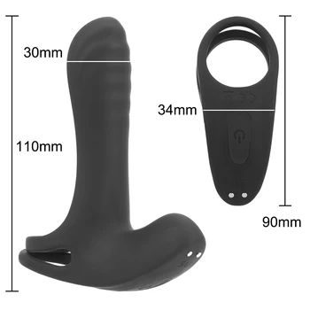 IKOKY Pár Sdílet Vibrační Kroužek Opožděné Ejakulace Erekce erotické pomůcky Pro Muže Klitoris Stimulátor Mužské Penis Ring Vibrátor