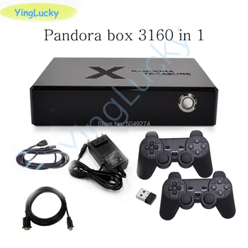 3160 v 1 Pandora Saga Box Gamepad Bezdrátový Arkádové Hry Zdarma Mince Hry 3D HD Video TV Konzole Hry, HDMI, VGA
