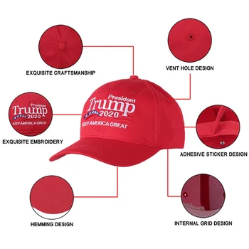 Donald Trump 2020 Kampaň Kšiltovka Republikánské Maskovací Klobouk Udržet Ameriku Velké Vyšívané Nastavitelný Odstín Cap