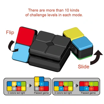 Music Magic Cube Elektronické Hračky Překroutit Cube Proměnlivé Inteligentní Puzzle s Led Světlem Proti Stresu Cube Puzzle chritmas dárek
