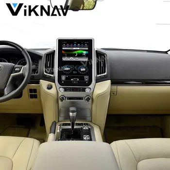 Vertikální Obrazovky Android Auto Rádio pro Toyota Land Cruiser LC200 2016-2019 Auto Audio Stereo Multimediální Přehrávač, GPS Jednotka Hlavy