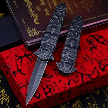 Černý kámen umýt archaize ostrý skládací nůž rychle otevřít venkovní taktiky skládací nůž jungle adventure obranné skládací nůž