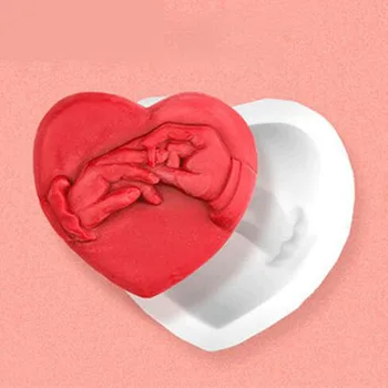 PRZY silikonové Romantické DIY Valentine 's Den dárek ručně vyráběné mýdlo, svíčka, dort dekorace formy