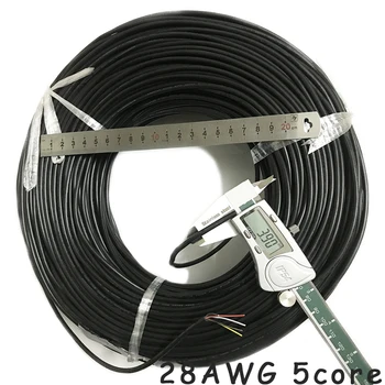 UL2464 28 AWG 2 3 4 5 7 8 9 základní kabel pro USB Myš, Klávesnice Drát 10m DIY PVC kabel, Měkké pouzdro line Ovládací Drát doprava Zdarma