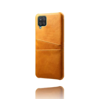 Držitel karty Kožená Taška Pouzdro pro Samsung Galaxy A12 12 A42 5G M12 S20 FE A21S A31 A41 A51 A71 A81 A91 Anti-Slip Cover