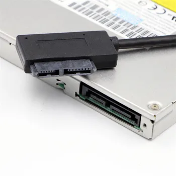 35CM USB 2.0 Mini Sata II 7+6 13Pin Adaptér SATA Na USB 2.0 Převodník Kabel Pro Notebook Optical Drive Line Pro HDD Disk