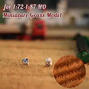 1:72-1:87 HO Stupnice Pryskyřice Miniaturní Model DIY Micro-krajina Materiál Neloupané Pole Trávy pro Vlak Železniční Zahradní Scény Model