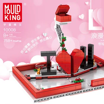 Formy King Mini Blok 520 Den LÁSKY Stavební Cihly pro milence manželka Dárky Přítelkyně Dárek valentine Fun Hračky juguetes princezna