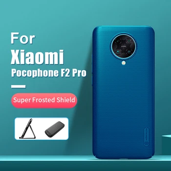 Pro Xiaomi Pocophone F2 Pro případ 6.67 NILLKIN Frosted PC Matný pevný zadní kryt Dárek Držák pro Xiaomi Poco F2 Pro Redmi K30 Pro