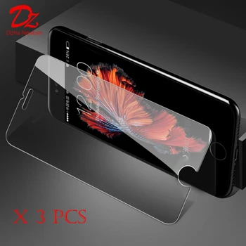 3ks Pro iphone X 8 Plus pro Apple iphone 6 6s 7 Plus Screen Protector Tvrzené sklo Filmu 9H 2.5 D Arc Glass