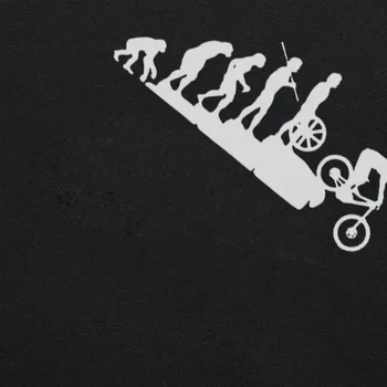 Nové Letní Styl jízda na Horském Kole Tričko Vtipné Lidské Evoluce T-shirt Muži Punk Topy Tee Bavlněné Cyklistické Ležérní T Košile