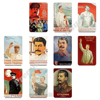 Magnet na lednici Stalin a. v... Репринт vintage plakát SSSR velikost 86x54mm samolepky, magnety na lednici fridge magnet, lednice magnet nálepka na холодилник