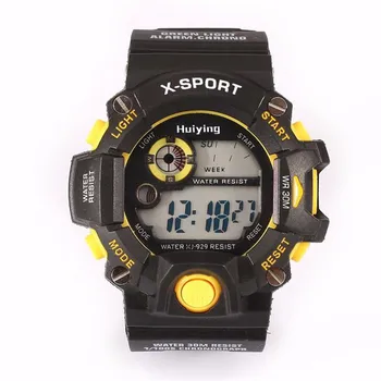 Nové Horloge Dámy Sportovní Hodinky LED Vojenské Silikonové Vodotěsné 3Bar Relojes Hombre Digitales v Modrá Šedá Oranžová Červená Žlutá