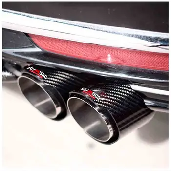 Originální SUMSOO Univerzální Lesklý 3k Uhlíkové Vlákno Výfukového Potrubí Auto Styling Úprava Tlumiče výfuku Straight Edge Tipy