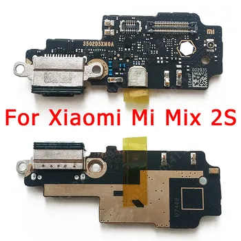 Původní Poplatek Deska pro Xiaomi Mi Mix 2S USB PCB Dock Konektor Flex Kabel Náhradní Díly, Náhradní Nabíjecí Port pro Mi Mix2S