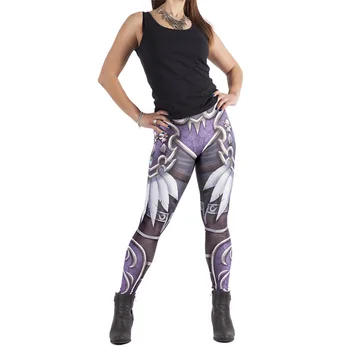 WOW Hra Sylvanas Windrunner 3D Tisk Fitness Legíny Ženy Vysoké Pasu Pružný Kauzální Legíny Mujer
