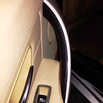 Auto Styling, Carbon Style Interiérové Dveře Rukojeť Vytáhněte Ochranný Kryt Rámu Pro BMW 3 4 Series F30 F35 2012 2013 2016