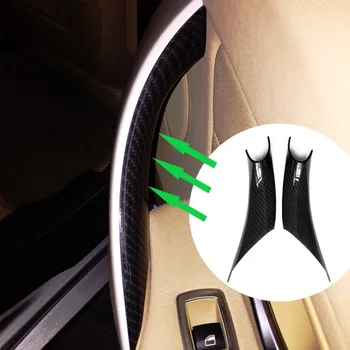 Auto Styling, Carbon Style Interiérové Dveře Rukojeť Vytáhněte Ochranný Kryt Rámu Pro BMW 3 4 Series F30 F35 2012 2013 2016