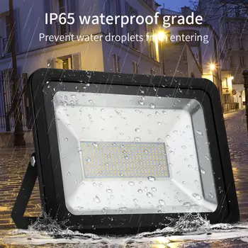 LED Flood Light IP65 Vodotěsný 200W 220V světlomet Reflektor Venkovní Nástěnné Svítidlo Garden Street Projektor Osvětlení