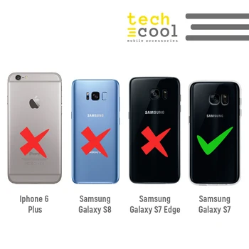 FunnyTech®Silikonové Pouzdro pro Samsung Galaxy S7 l polka dot žluté pozadí