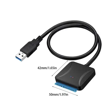 USB3.0 Snadno Řídit Line SATA Zapnout USB 3.0 Hard Drive Transfer Cable 2.5/3.5 Palcový Pevný Disk Univerzální Datové Linky Napájení 12V