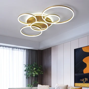 2020 Nové led stropní světlo golden kolem AC110-220V pro domácí dekoraci lustre de plafond pro 10-15square metrů