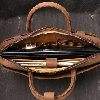 PNDME retro vysoce kvalitní originální kožené pánské dámské aktovky jednoduché obchodní hovězí kůže messenger tašky office velký notebook taška