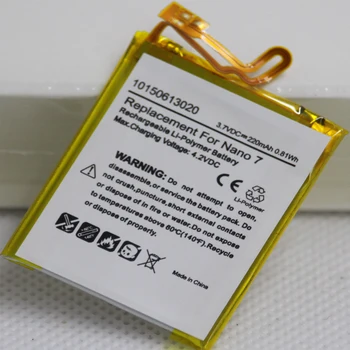 10pcs/lot 220mAh Vnitřní Li-ion Polymer Baterie pro iPod Nano 7. gen Nano 7 16GB