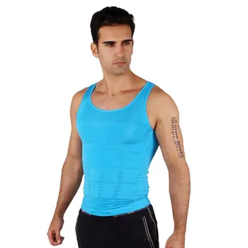 Nový styl fashional muže zeštíhlující tričko vesta shaper spodní prádlo muži doprava zdarma