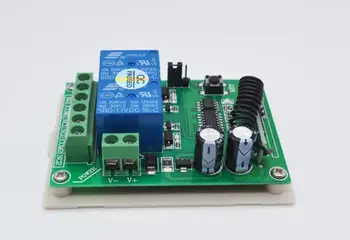 Univerzální DC12V 2CH RF wireless motor 12v dc učení kódu bezdrátové vypínač 12 v zámek dveří elektronický +2*dálkové
