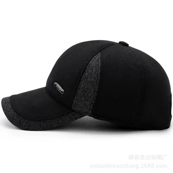 2019 nové módní klobouk zimní středního věku teplé baseball cap muži ležérní zimní klapky na uši čepice sportovní pánské klobouky
