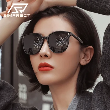SIMPRECT 2021 Polarizované sluneční Brýle, Ženy, Retro Nadrozměrné Náměstí Sluneční Brýle Pro Muže Luxusní Značky Anti-glare Odstíny Pro Ženy